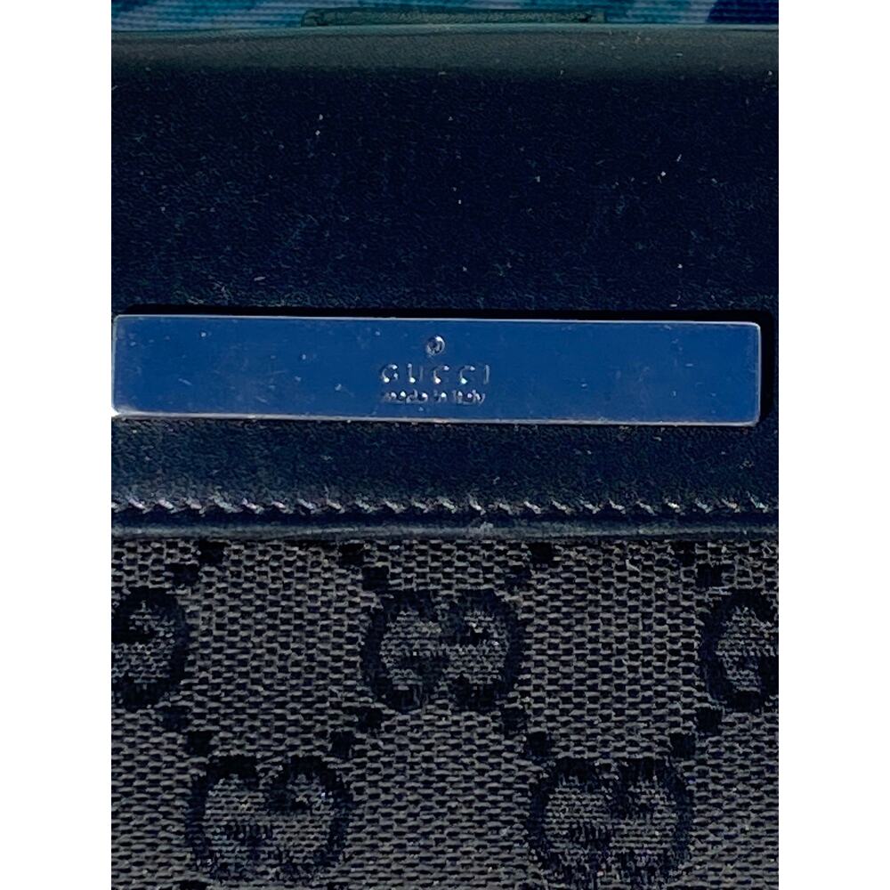 GUCCI Long Wallet Black Men's From Japan i14574 - Picture 2 of 16